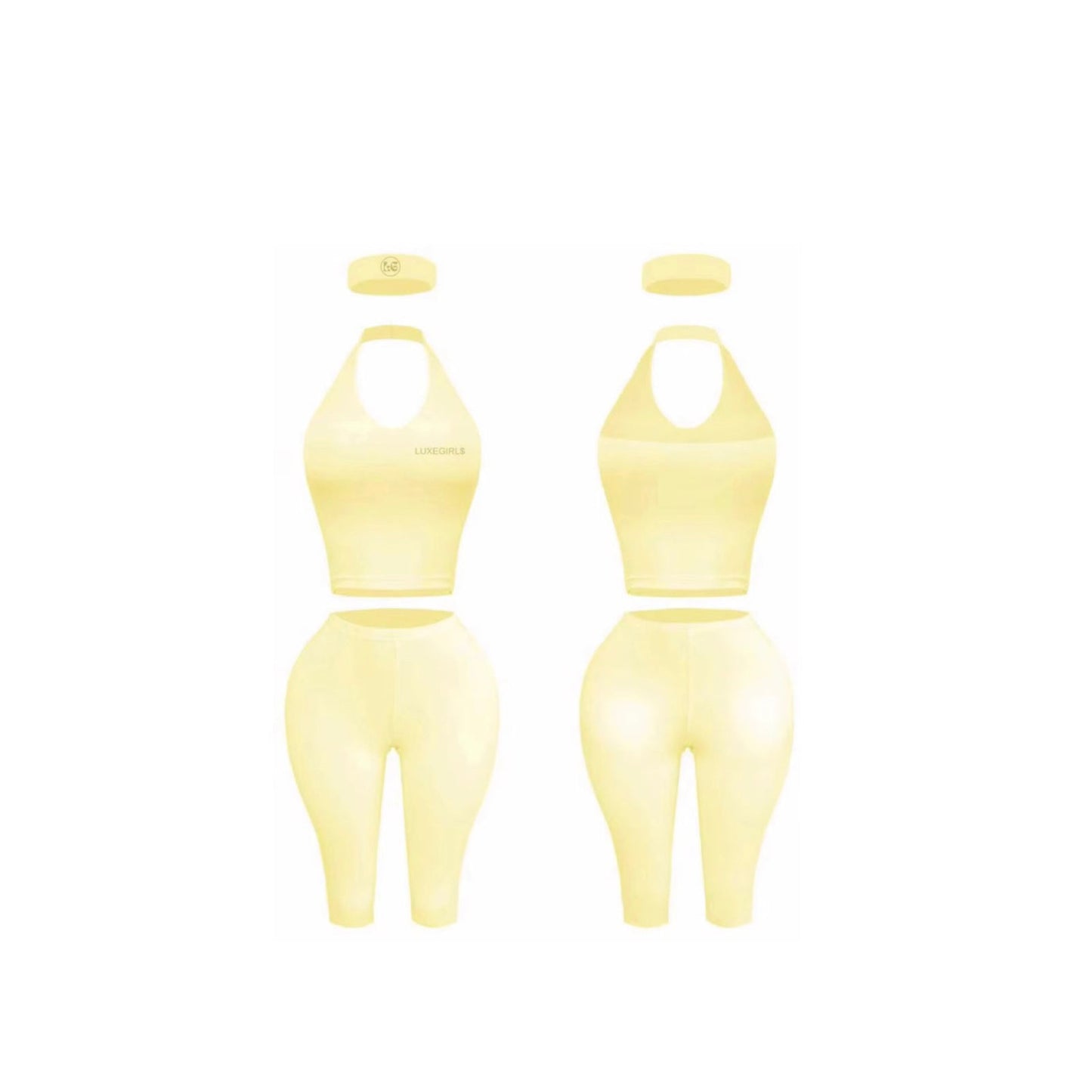 Lemon lush capri set